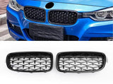 BMW F30 3 Series Front Gloss Black Diamond Grille - Carbon Craze