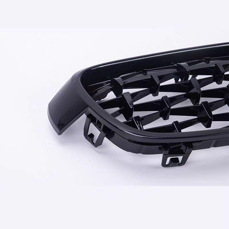 BMW F30 3 Series Front Gloss Black Diamond Grille - Carbon Craze