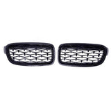 BMW F30 3 Series Front Gloss Black Diamond Grille - Carbon Craze