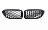 BMW G30 5 Series Front Gloss Black Diamond Grille 17-20 - Carbon Craze