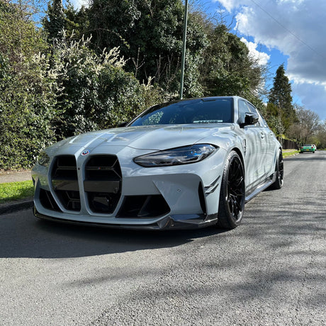 BMW G8X M STYLE CARBON FIBRE FRONT SPLITTER - Carbon Craze