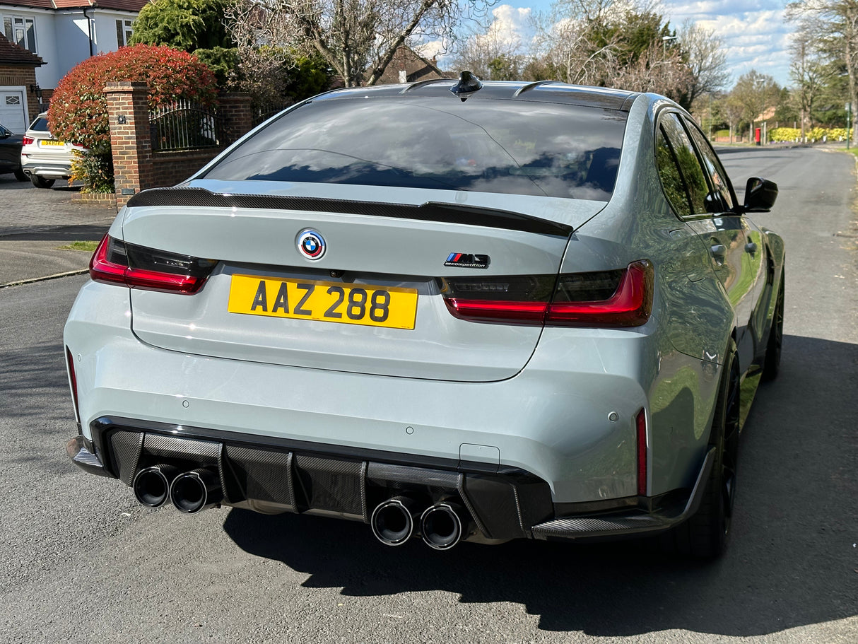 BMW G8X MP STYLE CARBON FIBRE REAR DIFFUSER PRE PREG - Carbon Craze