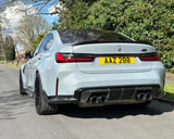 BMW G8X MP STYLE CARBON FIBRE REAR DIFFUSER PRE PREG - Carbon Craze