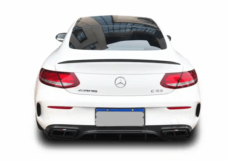 Mercedes Benz W205 Coupe C Class C63 C200 C300 Rear Spoiler Carbon