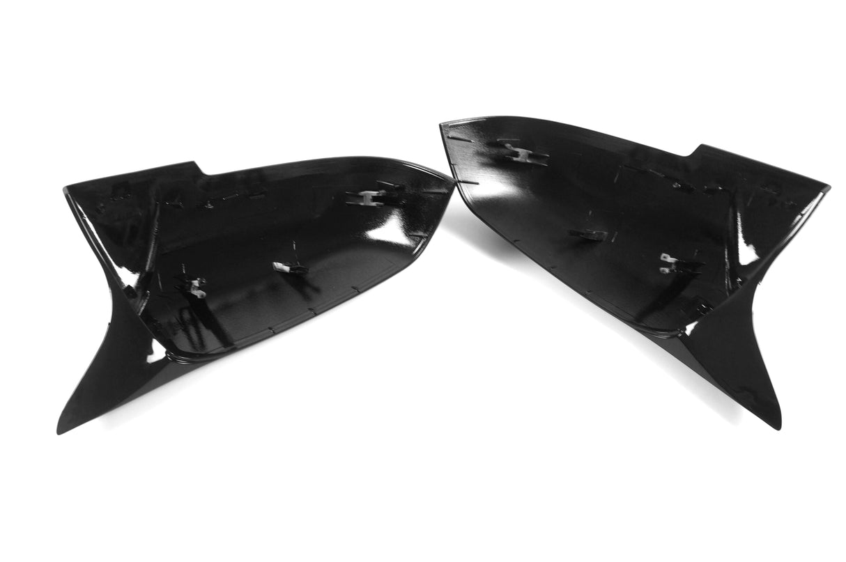 BMW F Series MP Style Mirror Replacement Covers Black Gloss - Carbon Craze