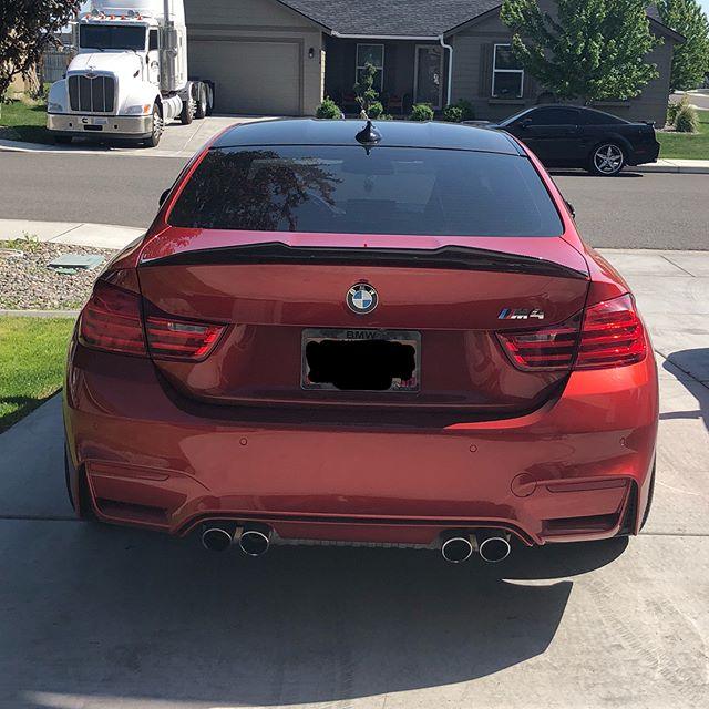 BMW F82 M4 PS Style Rear Spoiler Black Gloss - Carbon Craze