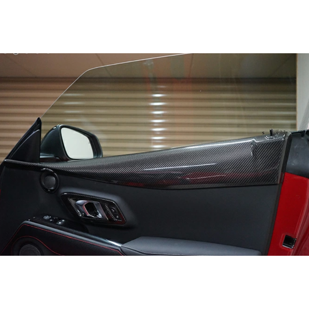 Toyota Supra A90 Dry Carbon Fibre Door Trim Covers (SET OF 2)