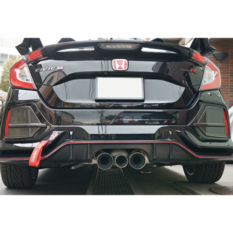 Dry Carbon Fibre Rear Bumper Side Covers for Honda Civic Type-R FK8 (SET OF 2)