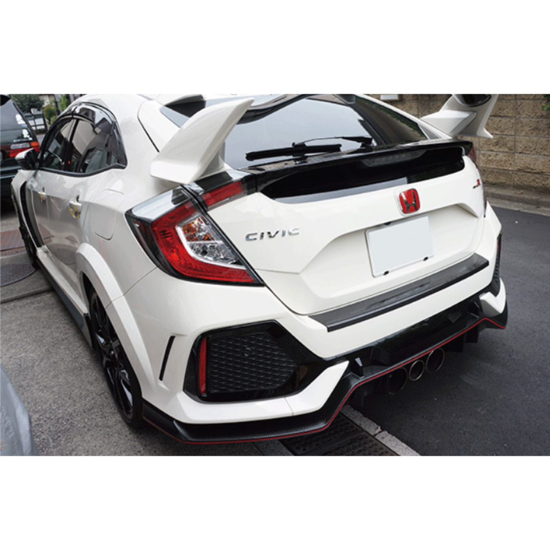 Dry Carbon Fibre Rear Boot Step Guard for Honda Civic Type-R FK8