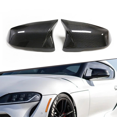 Toyota Supra A90 Dry Carbon Fibre M-Style Replacement Mirror Covers