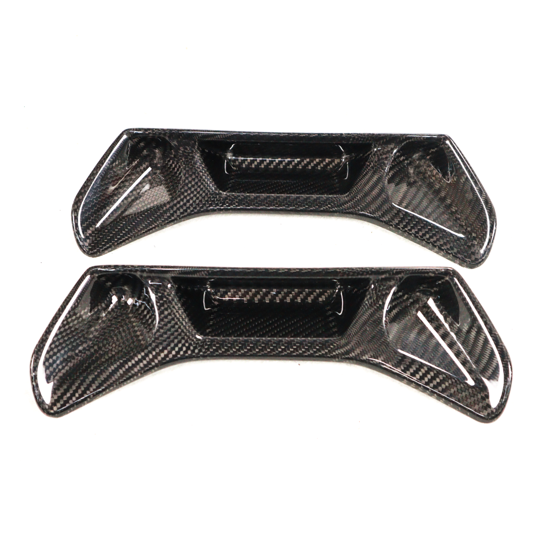 Toyota Supra A90 Dry Carbon Fibre Head Rest Covers (SET OF 2)