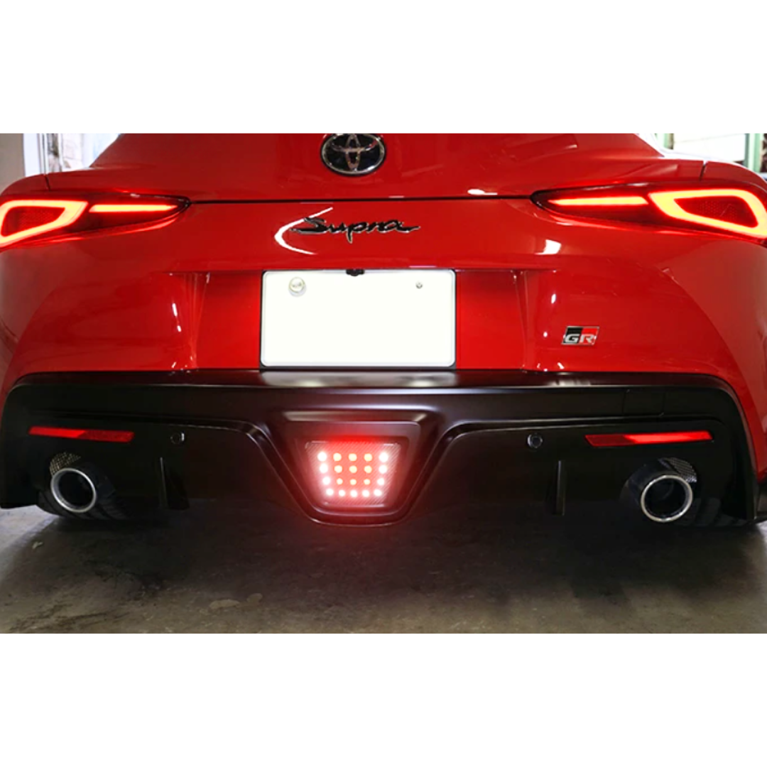 Toyota Supra A90 Dry Carbon Fibre Rear Fog Light Cover