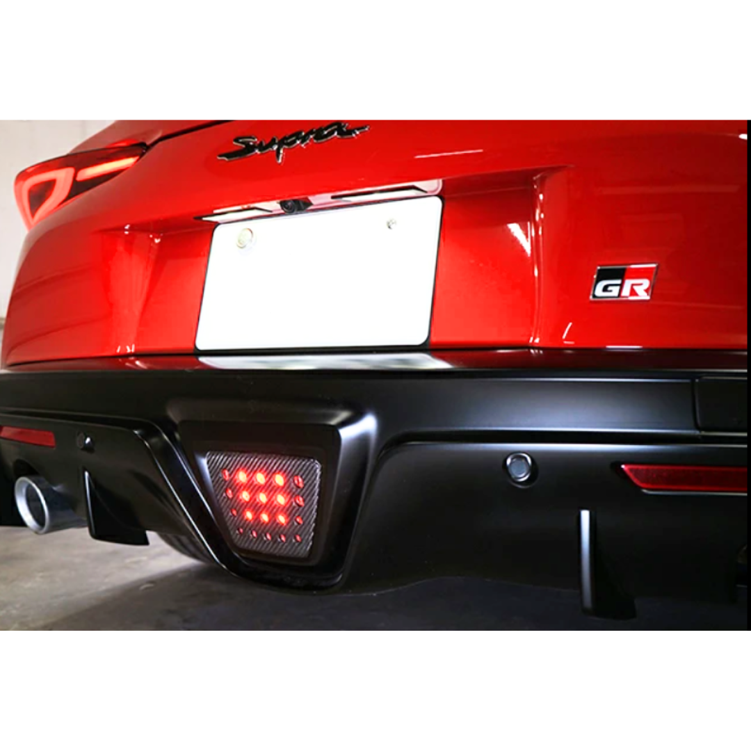 Toyota Supra A90 Dry Carbon Fibre Rear Fog Light Cover