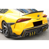 Toyota Supra A90 Carbon Fibre Manta Ray Rear Splitter Flaps 2019+