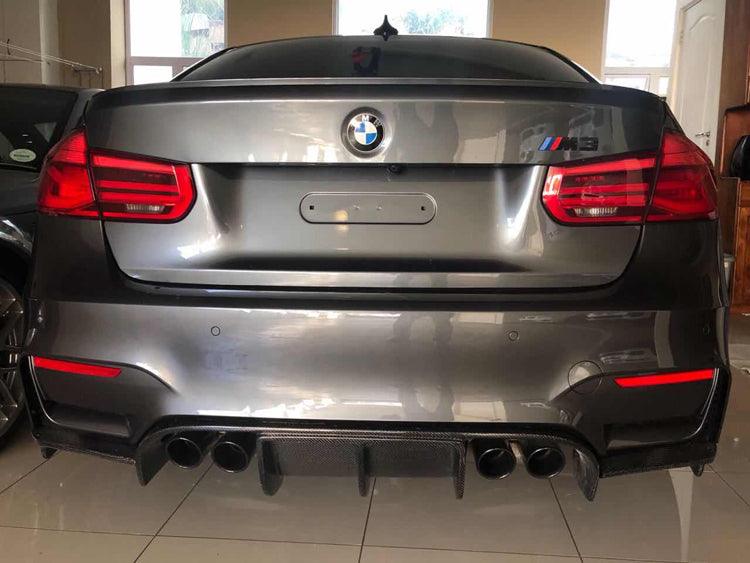 BMW F80/F82 V STYLE CARBON FIBRE REAR DIFFUSER - Carbon Craze